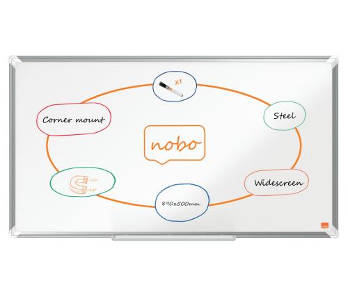 Valkotaulu NOBO Premium Plus Wide Steel 40"