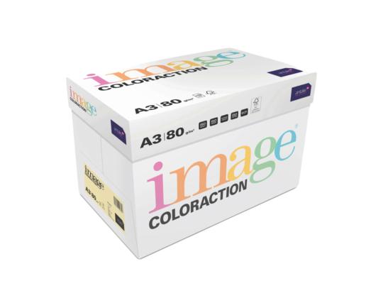 Värviline paber A3 80g IMAGE Coloraction nr.55 kahvatukollane (Desert) 500 lehte
