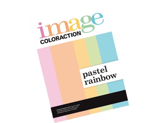 Värillinen paperi A4 80g IMAGE Coloraction pastellisävyjä 7 väriä 10 arkkia