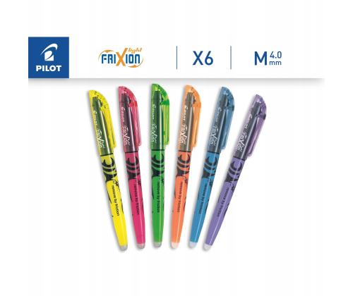 Väritussisarja PILOT Frixion 4 mm 6 väriä
