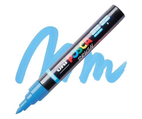 UNI Posca PC5BR maalitussi vaaleansininen sivellinkärki 1-4 mm