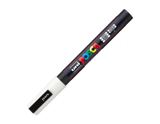 Väritussi UNI Posca PC-3M 0,9-1,3 mm valkoinen