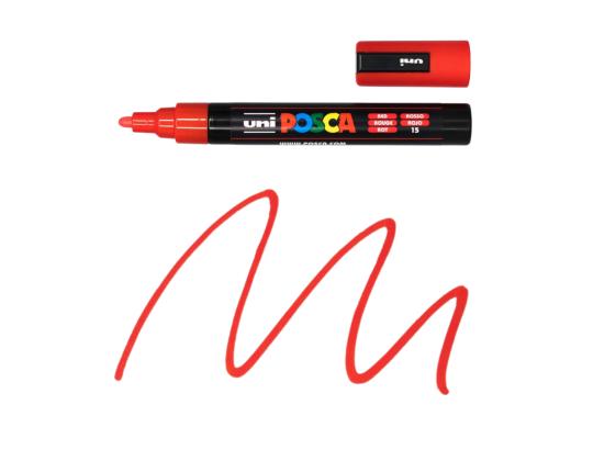 Värimerkki UNI Posca PC5M 1,8-2,5mm punainen