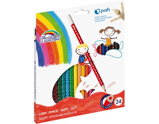 Värikynät FIORELLO Super Soft kolmiomainen 24 väriä