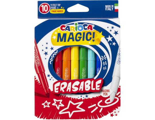 Kuitukärkikynä 10 väriä Carioca Magic
