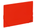 Muovinen kansio kumilla GRAND A4 läpinäkyvä punainen