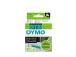 Dymo 45019 (S0720590) Tarranauha 12mm x 7m, musta ja vihreä