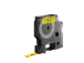 DYMO D1 Standard 40918 (S0720730) tarranauha, 9mm x 7m, musta keltaisella värillä