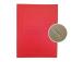 Projektikansio A4-kartonki Smiltainis metalliklipsillä, painettu punaisella värillä