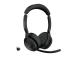 Jabra Evolve2 55 UC Stereo Link390c langattomat kuulokkeet, Bluetooth, USB-C, musta