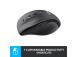 Logitech Marathon M705 langaton hiiri, langaton RF, 1000 DPI, hiilenvärinen