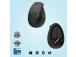 Logitech LIFT vasen langaton hiiri, RF Wireless + Bluetooth, 4000 DPI, grafiitti (SPEC)
