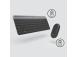 Logitech MK470 Slim Combo langaton näppäimistö + hiiri, US, grafiittipunainen