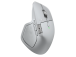 Logitech MX Master 4 langaton hiiri RF langaton + Bluetooth, 8000 DPI, vaaleanharmaa