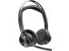 Poly Voyager Focus 2 MS Teams langattomat kuulokkeet, Bluetooth, USB-C/A-sovitin, musta