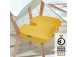Istuintyyny ergonominen LEITZ Cozy keltainen