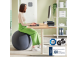 Istuinpallo ergonominen LEITZ Ergo 65cm.Anti-Roll-Away tummanharmaa