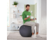 Istuinpallo ergonominen LEITZ Ergo 65cm.Anti-Roll-Away tummanharmaa
