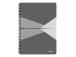 Spiraalisidottu kansio A4 neliönmuotoiset pahvikannet LEITZ Office 90 arkkia harmaa