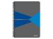 Spiraalisidottu kansio A5 viivoitettu pahvikansi LEITZ Office 90 arkkia sininen