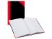Kansio kirjasidonnassa A4 neliö BANTEX Notes musta/punainen 96 sivua