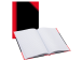 Kansio kirjasidonnassa A6 neliö BANTEX Notes musta/punainen 96 sivua