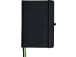 Konttorikirja A5 80a kuminauhalla musta viivoitettu