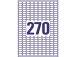 Tarratarra läpinäkyvästä polyesterikalvosta AVERY Zweckform 17,8x10mm 25 arkkia (L7785-25)