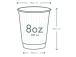 Juomapillit voimapaperi VEGWARE 240 ml ruskea 25 kpl:n pakkaus