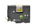 Kleepkirjalint/markeerimislint BROTHER TZE-621 9mm must/kollasel analoog