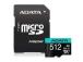 MUISTI MICRO SDXC 512GB W/AD./AUSDX512GUI3V30SA2-RA1 ADATA