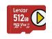 MUISTI MICRO SDXC 512GB UHS-I/PLAY LMSPLAY512G-BNNNG LEXAR