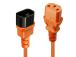 KAAPELI TEHO IEC JATKO 0.5M/ORANSSI 30473 LINDY LINDY
