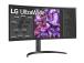 LCD-näyttö LG 34WQ75C-B 34" Curved/21 : 9 Panel IPS 3440x1440 21:9 5 ms Kaiuttimet Korkeus...