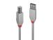 KAAPELI USB2 AB 2M/ANTHRA GREY36683 LINDY