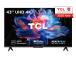 Televisio TCL 43 " 4K Ultra HD 3840 x 2160 pikseliä Flat 16:9 DLED 43V6C