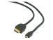 KAAPELI HDMI-MICRO HDMI 1.8M/V.2.0 BLK CC-HDMID-6 GEMBIRD