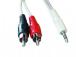 KAAPELI AUDIO 3,5 MM 2RCA 1,5M/CCA-458 GEMBIRD