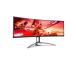 LCD-monitori AOC AG493UCX2 48.8" Gaming/Curved Panel VA 5120x1440 32:9 165Hz Matte 4 ms Kaiuttimet..