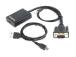 Siirtymäsovitin, VGA TO HDMI A-VGA-HDMI-01 GEMBIRD GEMBIRD
