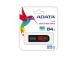 MUISTIASEMA FLASH USB2 64GB/MUSTA/PUNAINEN AC008-64G-RKD DATA
