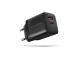 MOBIILI LATURI SEINÄ USB 30W/2PORT MUSTA ACU-PQ30 AXAGON