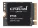 SSD CRUCIAL P310 1TB M.2 PCIe Gen4 NVMe 3D NAND Kirjoitusnopeus 6000 Mt/s Lukunopeus 7100...