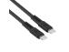 KAAPELI USB-C-USB-C 1,2M/MUSTA PS6005 BK12 RIVACASE