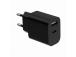 LATURI USB UNIVERSAL MUSTA/2P TA-UC-2AC12-01-BK GEMBIRD GEMBIRD