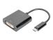 DIGITUS USB Type-C - DVI-sovitin 10 cm