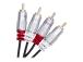 QOLTEC 52338 Kaapeli 2xRCA uros 3m musta