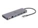 GEMBIRD moniporttinen sovitin USB Type C