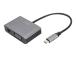 DIGITUS USB-C - mini DP+VGA-sovitin 20cm