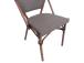 BAMBOO tuoli 45x55xH86cm, ruskea, alumiini